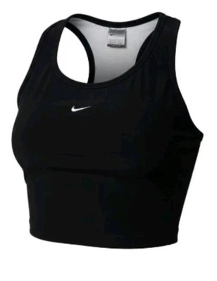 Camiseta sin mangas deportiva forrada negra Nike de colección años 90 ¡Logo bordado con logotipo! S Foto 1 de 4