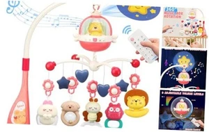 Baby Crib Mobile with Night Lights and Music,Hanging Mobile for Crib Bassinet - Picture 1 of 7