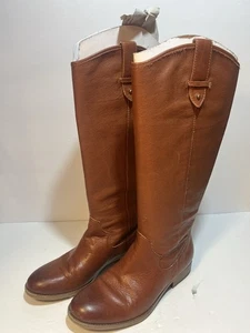 Frye & Co. Tania Pull on Botas Altas Cuero Marrón Talla 7 M Whisky 70843 NUEVAS - Imagen 1 de 9