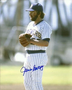 Foto 8x10 firmada por Jamie Easterly de los Cerveceros #2 AUTO 1982 Serie Mundial - Imagen 1 de 1