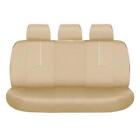 9Pcs Car Seat Cover Cushion Waterproof Front Rear Seats Pad Kit Beige Breathable
