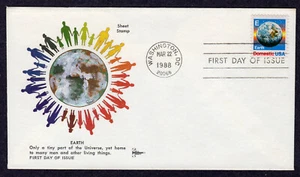 1987 "E" Rate Change EARTH Sheet (Scott 2277) - GillCraft FDC NX772 - Picture 1 of 1