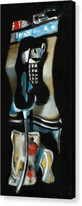 Old Payphone Gallery Wrapped Vintage Phone Canvas Telephone Wall Art Print - Picture 1 of 1