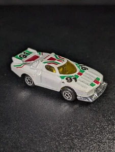 Coche de rally turbo vintage Marz Karz Lancia Stratos blanco - Imagen 1 de 5