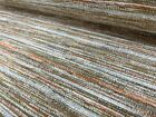DESIGNER chenill FABRIC UPHOLSTERY MATERIAL TEXTURED STRIPE CHENILLE 140 CMS WID