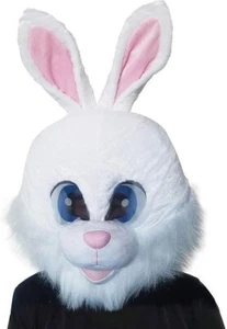 Unisex White Bunny Plush Mascot Head - Picture 1 of 1