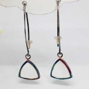 NEW Mia Fiore Dyadema Made in Italy Sterling Silver 925 Mother Of Pearl Earrings - Picture 1 of 7