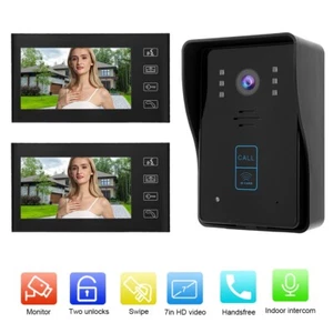 7 Inch HD Video Door Doorbell Intercom Kit Gate Entry System With Keyfo GHB - Picture 1 of 30