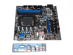 MSI 760GM-E51 (FX) MS-7596 Sockel AM3+, AMD Mainboard DDR3, microATX NEW BIOS - Bild 1 von 3