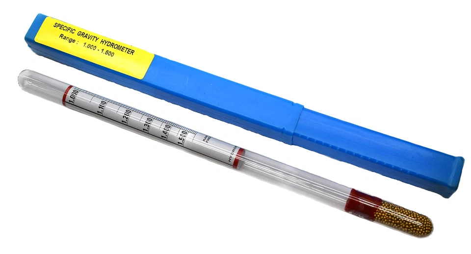 Hydrometer - Specific Gravity, Heavy Liquids, 1.000-1.500 x 0.010 - Eisco Labs