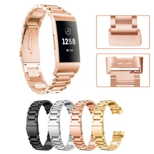 Stainless Steel Replacement Watch Band Metal Strap Bracelet For Fitbit Charge3/4 - Picture 1 of 29