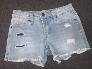 Joes Jean Shorts Girls sz 6 x Blue* Denim Distressed Stretch Shortie i272 - Picture 1 of 5
