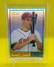 2010 Topps Heritage Baseball Card refractor #c5 Grady Sizemore SP /561 Indians