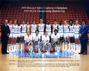 NCAA 1979 Indiana State Sycamores Team Pic with Names Larry Bird 8 X 10 Photo - Picture 1 of 1