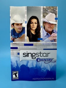SingStar Country (Sony PlayStation 2 PS2) *INSTRUCTION MANUAL ONLY* - Picture 1 of 3