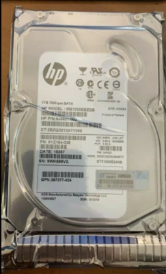 For HP 657750-B21 1TB 7.2K 6G 3.5" SC SATA MDL HARD DRIVE 657739-001 862128-001 - Image 1 of 2