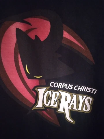 Corpus Christi Ice Rays Vintage Hooded Sweatshirt Size L Cover