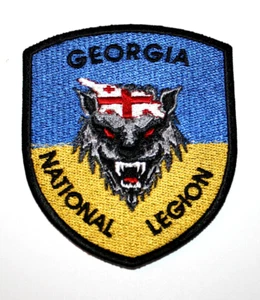 Military Patch Ukraine Army Georgian Volunteer Soldier Georgian National Legion - Picture 1 of 3