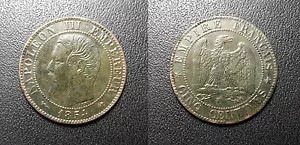 Napoléon III - 5 centimes tête nue 1854 K, Bordeaux - F.116/13 - Picture 1 of 1