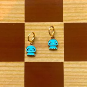 Gold plated jellyfish earrings - Picture 1 of 1