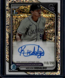 2024 Bowman #CPA-KHI Kelvin Hidalgo 1st Chrome Prospect Auto Speckle #/299 - Picture 1 of 2