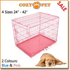 30 inch pink dog crate