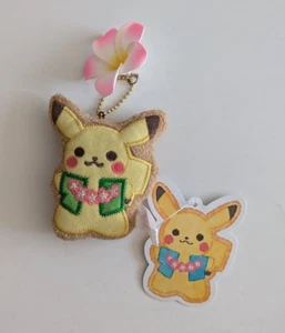 New! Pokemon Center 2018 Japan TROPICAL SWEETS Pikachu cookie mascot keychain - Picture 1 of 8