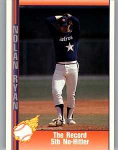 1991 Pacific Ryan Texas Express I Baseball Card #42 Record 5th No-Hitter