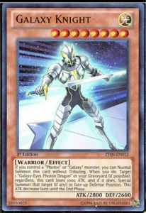 Yugioh ZTIN-DE012 Galaxienritter Ultra Rare 1. Auflage Effekt - Bild 1 von 2