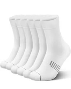 Compression Running Sock for Men and Women 3 Pairs Cushioned Athletic Crew So... - Picture 1 of 7