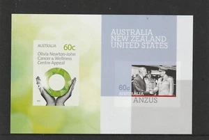 AUSTRALIA 2012 ANZUS, Olivia Newton-John, mini hoja imperfecta como nueva, MNH MUH - Imagen 1 de 1