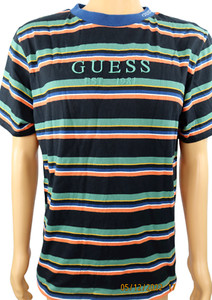 Las mejores ofertas en GUESS camisetas a rayas para hombres con estampado  gráfico | eBay