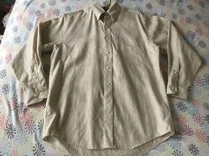 JOS. A. BANK TRAVELER'S COLLECTION CASUAL SHIRT SIZE S 100% LINEN Beige Tan - Picture 1 of 8