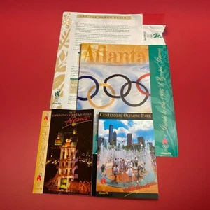 NEU Atlanta 1996 Olympiade 45 Seiten Guide & 2 Olympia Postkarten - Bild 1 von 6