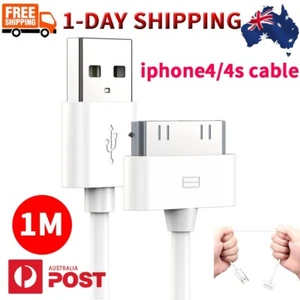 4-10x Original 30-Pin To USB Charge Sync Cable Charger for Apple iPhone 3G 4 4s - Picture 1 of 12