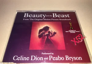Disney Beauty and the Beast hit single CD Celine Dion and Peabo Bryson AUSTRIA - Picture 1 of 3