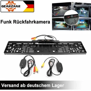 Auto Rückfahrkamera Kennzeichen LED 170° IR Einparkhilfe Nummernschild Halter DE - Bild 1 von 17