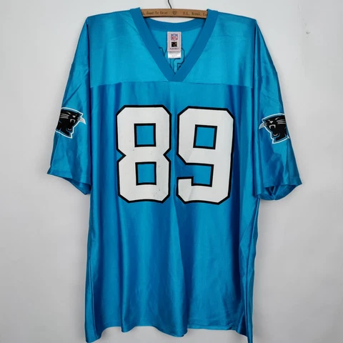 Carolina Panthers Steve Smith Jersey XL Blue Football NFL Y2K 2005 Cover