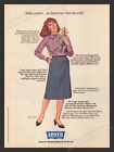 Levi's Womenswear "Bend Over Skirt" 1980s Print Advertisement Clothing Ad 1983
