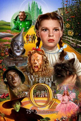 El Mago de Oz Película Acción Familia Fantasía Arte de Pared Decoración del Hogar - PÓSTER 20x30 Foto 1 de 3