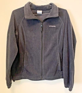 Columbia Fleece Full Zip Jacket Unisex Youth XL 18/20 Sleeve Black - Picture 1 of 3