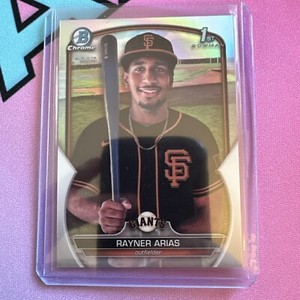 2023 BOWMAN CHROME 1ST REFRACTOR GIANTS RAYNER ARIAS /499