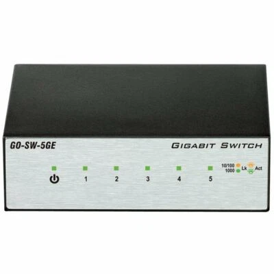 D-Link GO-SW-5GE 5-Port Gigabit Ethernet Unmanaged Metal Body Desktop Switch - Image 1 of 4