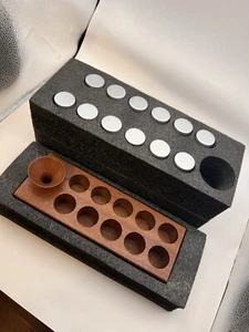 KNODOS Coffee Espresso Bean Cellar Storage Tubes w/ Funnel & Stand - Open Box - Picture 1 of 8