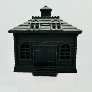 John Wright Black Cast Iron Still Bank Double Entry Cupola 1960s - Picture 1 of 8