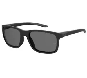 UA Hustle UA0005S 003-M9 Matte Black/Gray Polarize BRAND NEW *IN BOX* - Picture 1 of 7