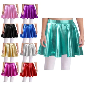 Girls Skirts Jazz Dancewear Pleated Costume Ballerina Daily Wear Latin Uniform - Picture 1 of 82
