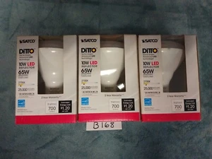 3 Satco BR30 E26 (Medium) LED Bulb Warm White 65 Watt Dimmable - Picture 1 of 2