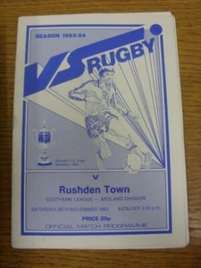 26/11/1983 VS Rugby v Rushden Town. Estado: Cualquier defecto debe tenerse en cuenta en ( - Imagen 1 de 1