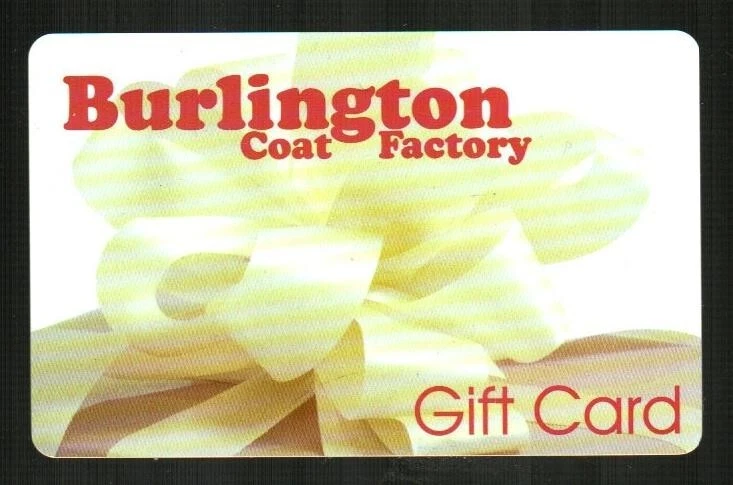 BURLINGTON COAT FACTORY White Ribbon Bow ( 2004 ) Gift Card ( $0 ) - Image 1 of 1